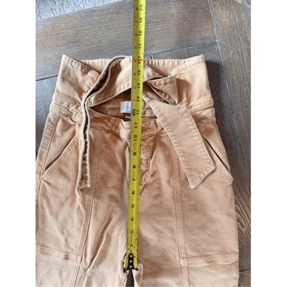 Jonathan Simkhai Standard Paperbag‎ Pants Women Tan 28 (T1)